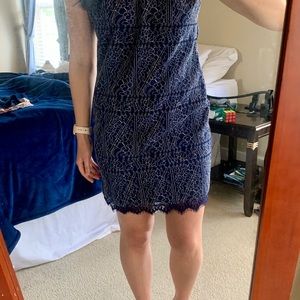 Revolve Heartloom Blue Halter Dress